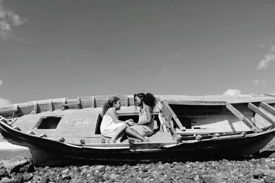 Boats in sea