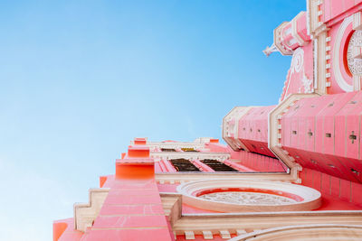 Low angle view of building against clear sky