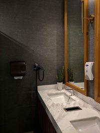 Table and chairs in bathroom