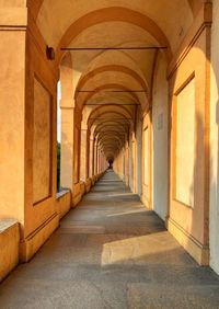 Empty corridor of building