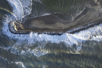 High angle view of water