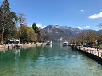 Scenic view of lake