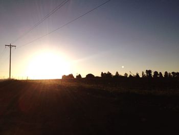 Scenic view of sunset against sky