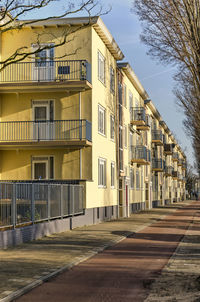 Renovated housing block from the 1960s in the hague