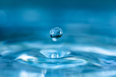 Close-up of water drop on surface