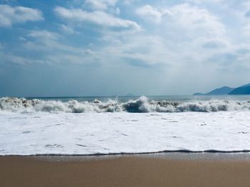 Scenic view of sea against sky