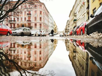 Canal along buildings
