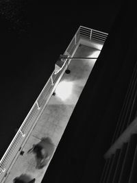 Low angle view of modern building against sky