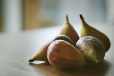 Close-up of fruits on table
