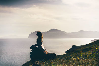 Scenic view of sea against sky