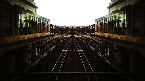 View of railroad tracks against sky