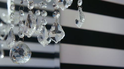 Close-up of hanging lights