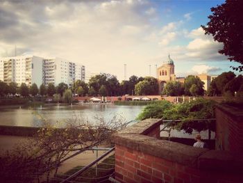 River with buildings in background