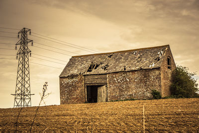 Low angle view of built structure against the sky