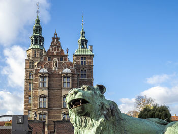 Low angle view of historic building against sky