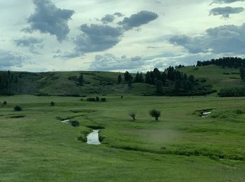 Scenic view of landscape against sky