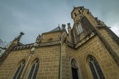 Low angle view of building against sky