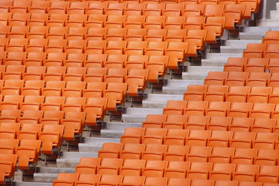 Spectators seat in a stadium
