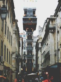 Low angle view of buildings against sky