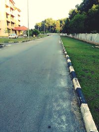 Surface level of road