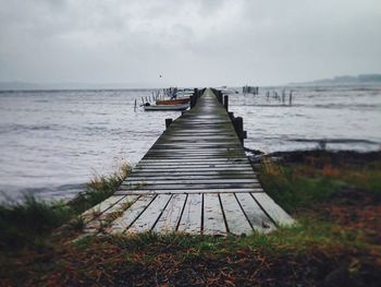 Pier on sea