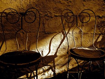Interior of abandoned building