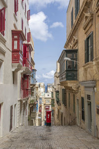 Street amidst buildings in town