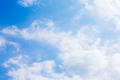 Low angle view of clouds in sky