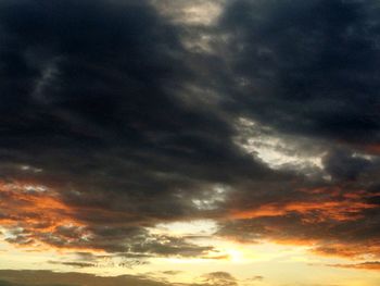 Scenic view of dramatic sky