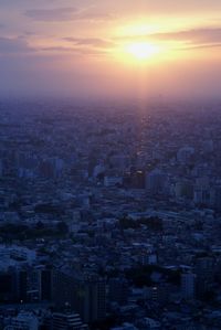 Cityscape at sunset