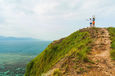 Scenic view of sea against sky