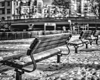 Empty seats in park