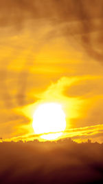 Low angle view of sky during sunset