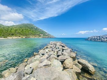 Scenic view of sea against sky