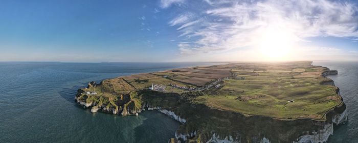 Panoramic view of sea against sky