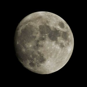 Low angle view of moon in sky