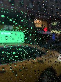 Raindrops on glass window
