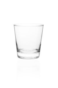 Close-up of glass of water against white background