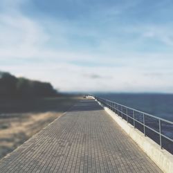 View of pier over sea