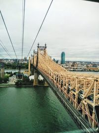 View of bridge over river