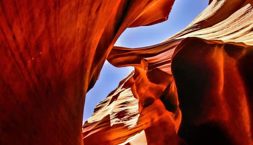 Antelope canyon - abstract background. travel and nature concept.