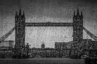 View of city against cloudy sky
