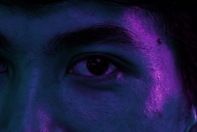 Close-up portrait of human eye