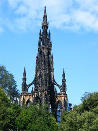 Low angle view of historical building against sky