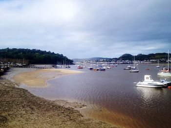 Boats in sea