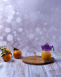 Close-up of drink on table