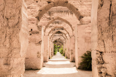 Corridor of historic building