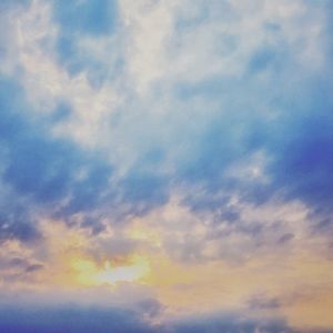 Low angle view of cloudy sky