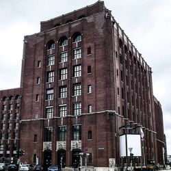 Low angle view of building against sky