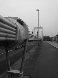 Low angle view of train against sky